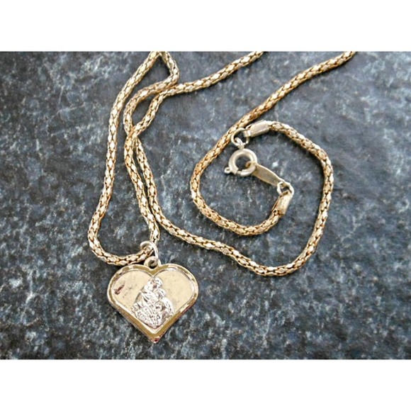 ST CHRISTOPHER RELIGIOUS pendant GOLD plated 18K necklace female men, 22 Inch - Picture 4 of 7